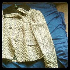 Forever 21(black n white) pea coat